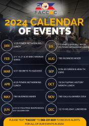 FACCOC Calendar of Events 2024